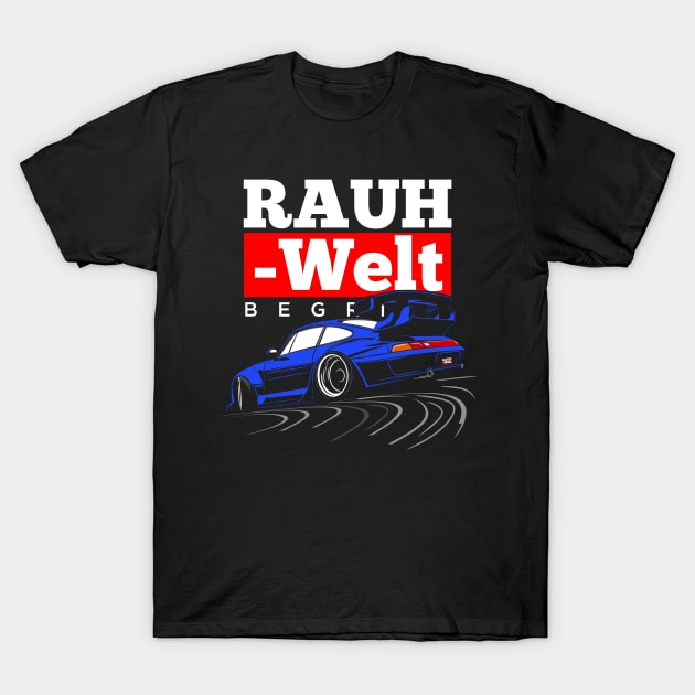 R W B (blue) T-Shirt by Rezall Revolution